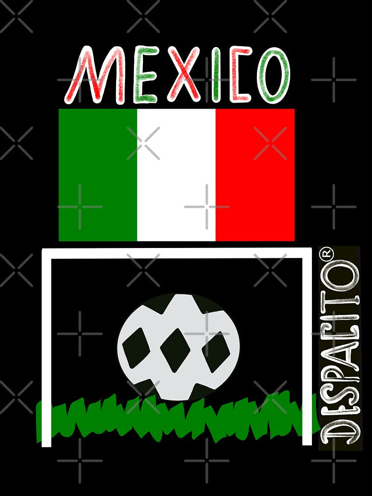 Despacito® Official Distressed Text Mexico Flag Futbol Soccer Ball by lovemedespacito