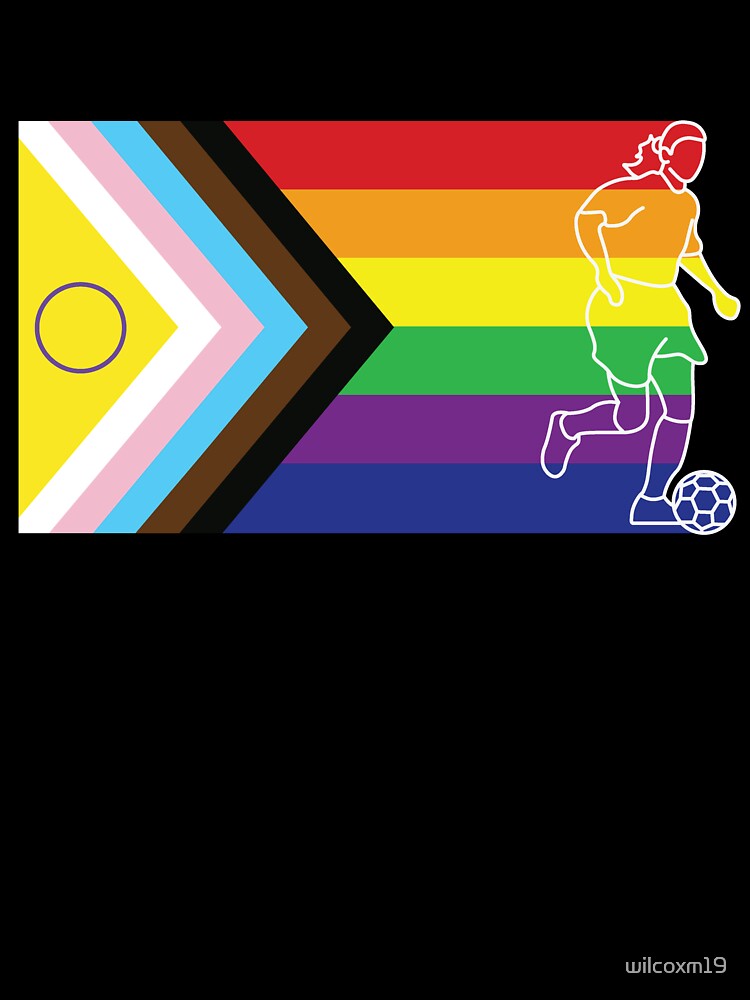 Female Soccer Player Pride Flag by wilcoxm19