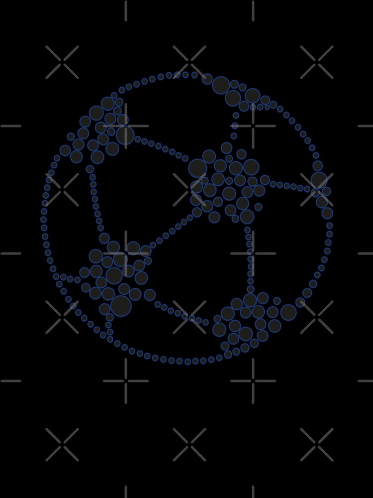 Dotted Soccer Ball: Bold Geometry Art by Zakrytos ★★★★★