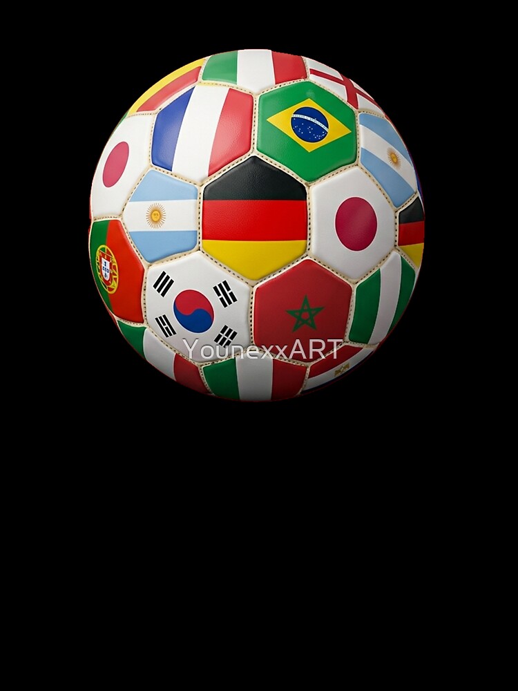 International Flags Soccer Ball Graphic by YounexxART