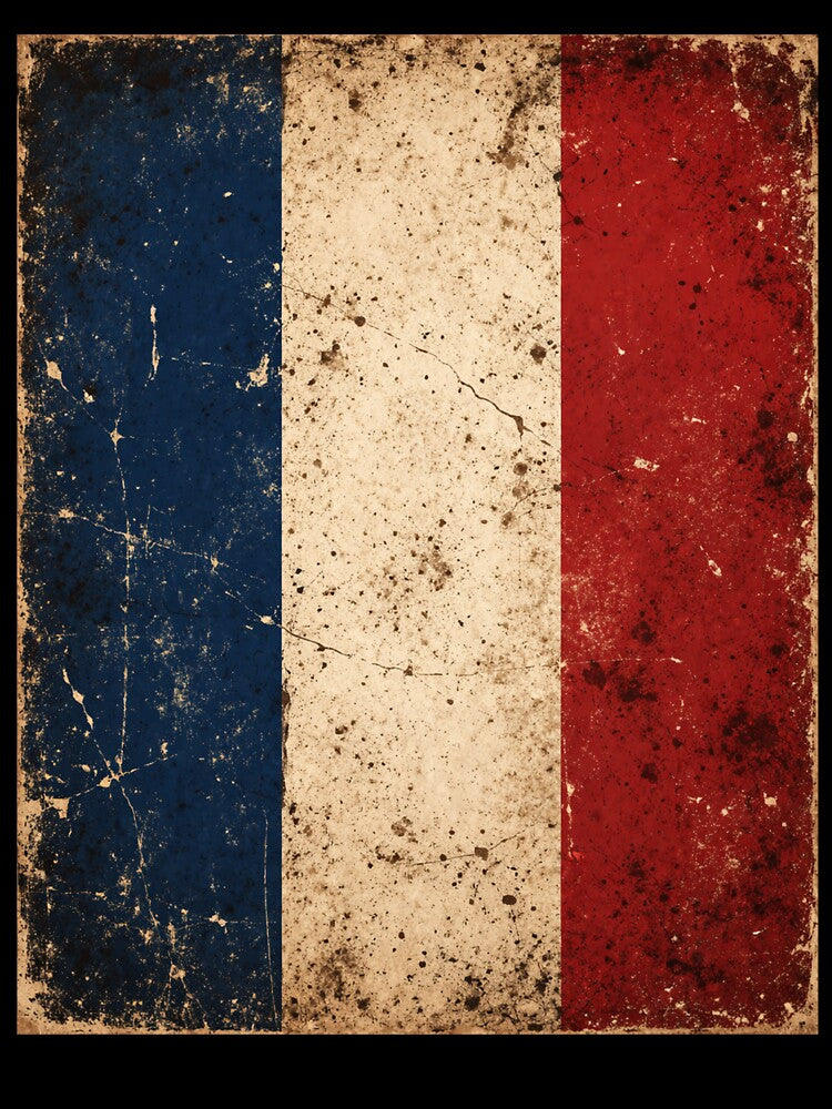 Vintage Distressed French Flag by Junior-Design