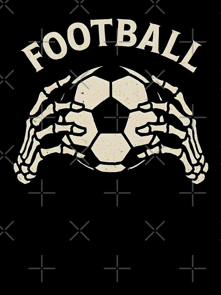 Football Skull Hands Holding Ball by CreepyCornerArt
