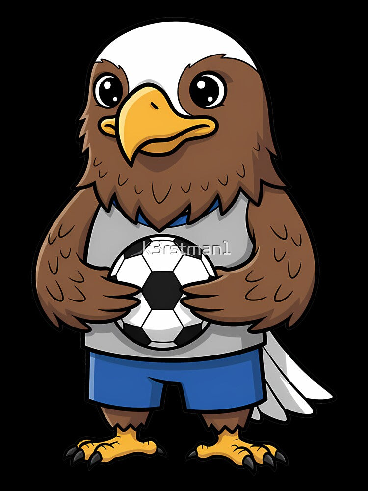 Bald Eagle Soccer Football Player Fan by k3rstman1