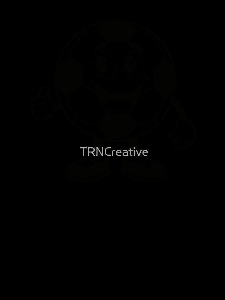 Soccer Mascot Black & White by TRNCreative