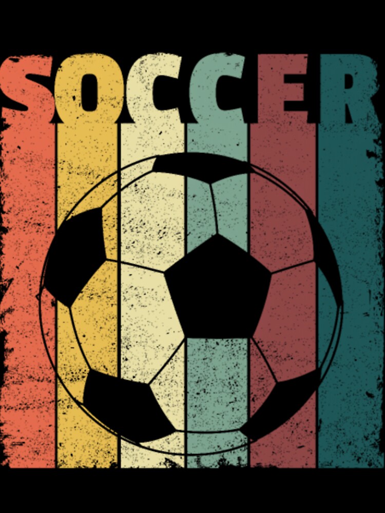 Vintage Soccer Ball Retro soccer player by aggrehhewotl