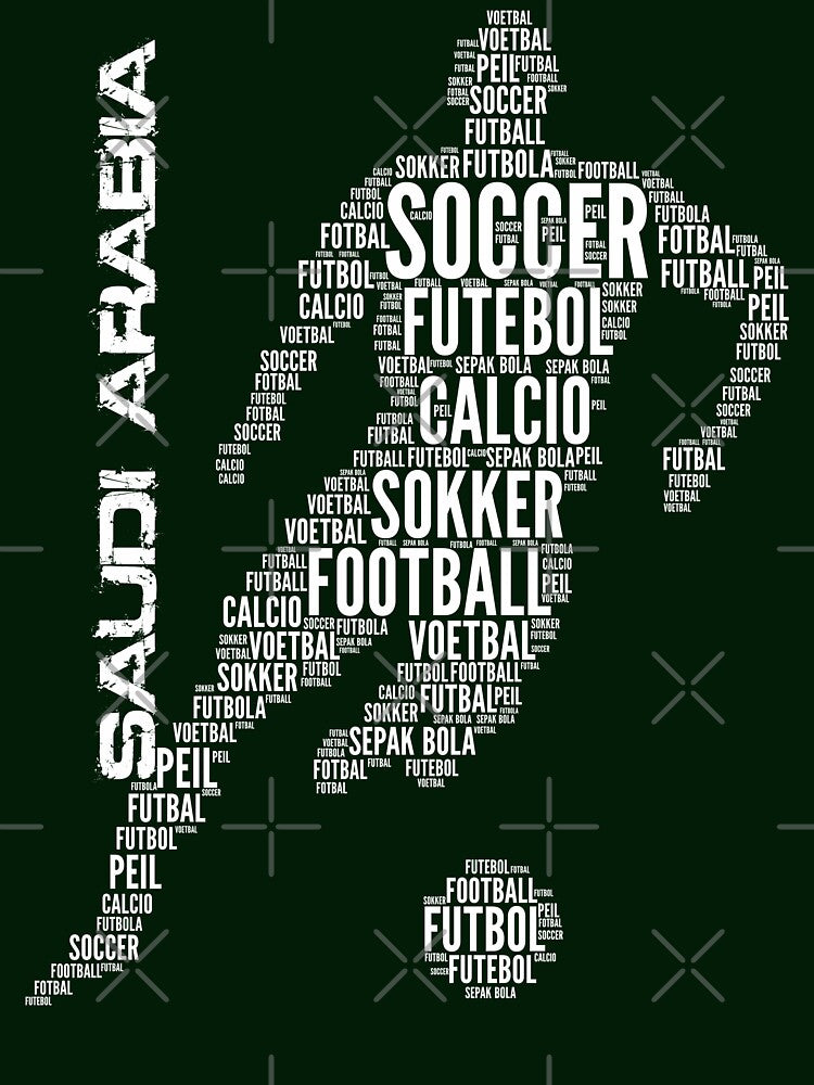 Saudi Arabia Football Typography by goodspy