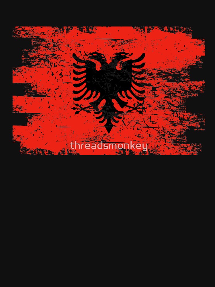 Albania Gift Country Flag Patriotic Travel Shirt Europe Light by threadsmonkey