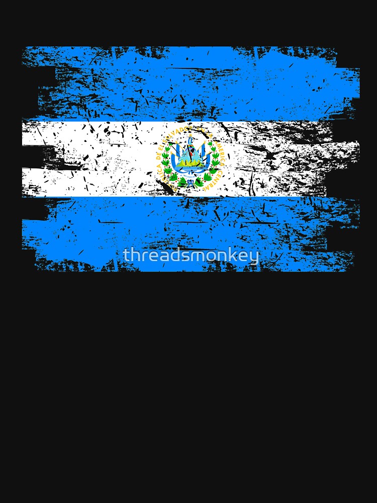 El Salvador Flag Gift Country Patriotic Travel Shirt Americas Light by threadsmonkey