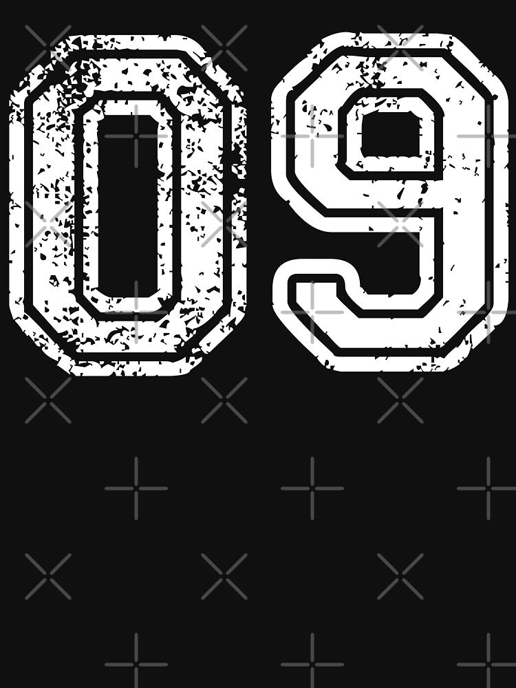 Sport Team Jersey 00 T Shirt Football Soccer Baseball Hockey Basketball Nine 9 09 Number by arcadetoystore