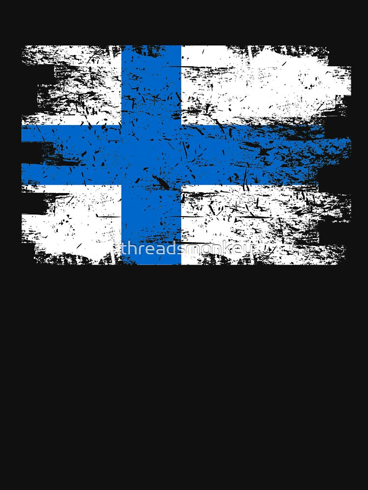 Finland Gift Country Flag Patriotic Travel Shirt Europe Light by threadsmonkey