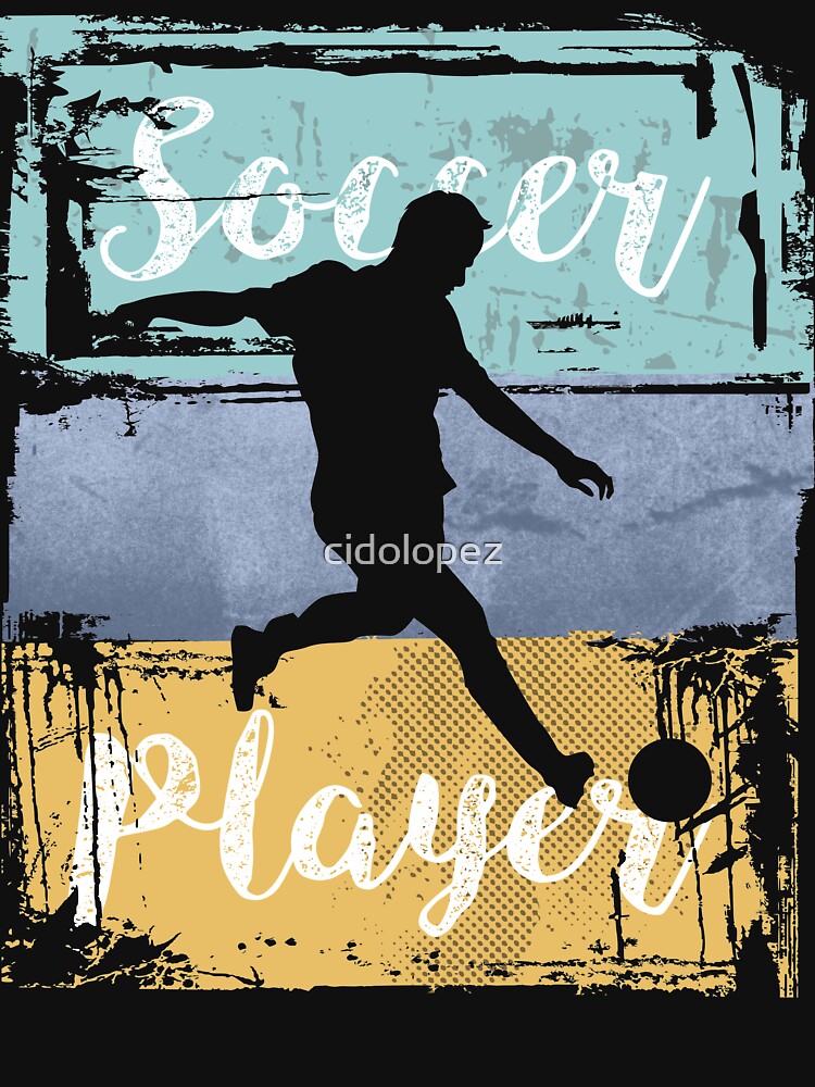 Soccer Tee - Vintage Retro Soccer Player by cidolopez
