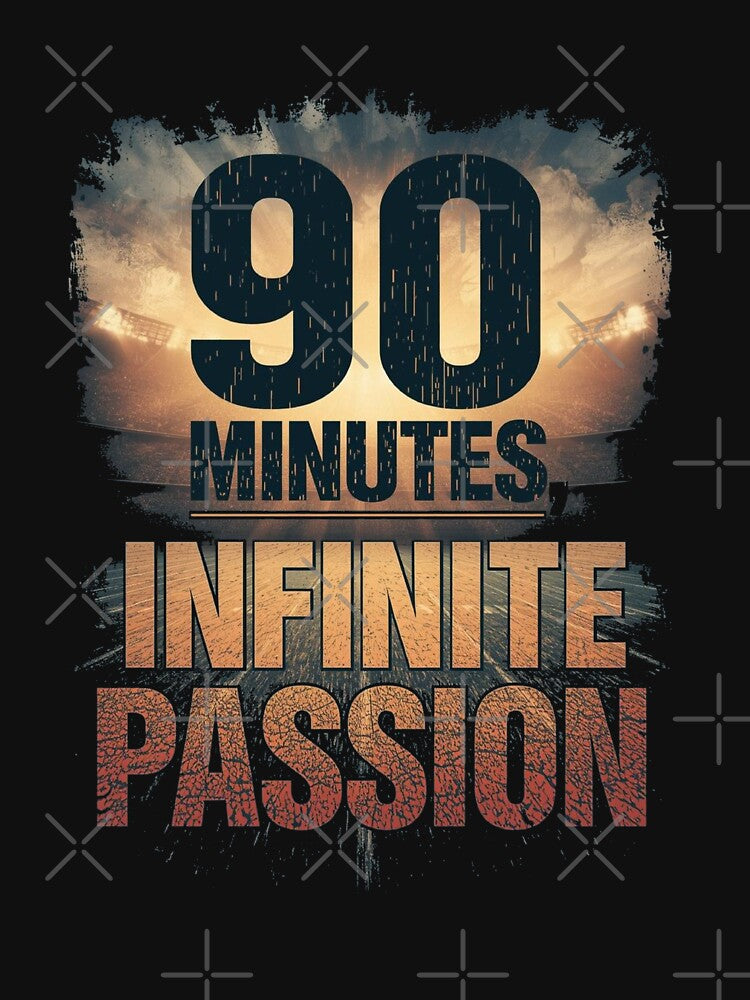 90 Minutes Infinite Passion - Football Quote by ConfuseLab Alt