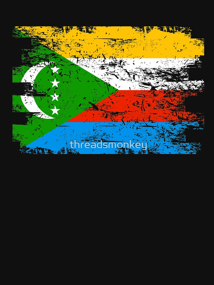 Comoros Shirt Gift Country Flag Patriotic Travel Africa Light by threadsmonkey
