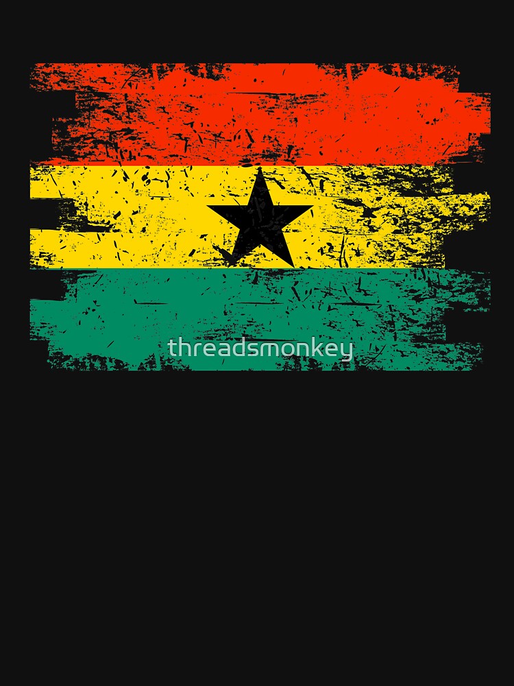 Ghana Shirt Gift Country Flag Patriotic Travel Africa Light by threadsmonkey
