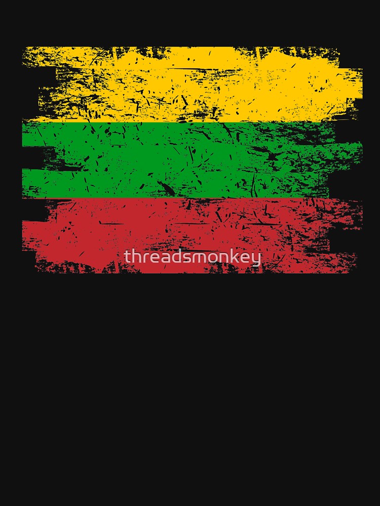 Lithuania Gift Country Flag Patriotic Travel Shirt Europe Light by threadsmonkey