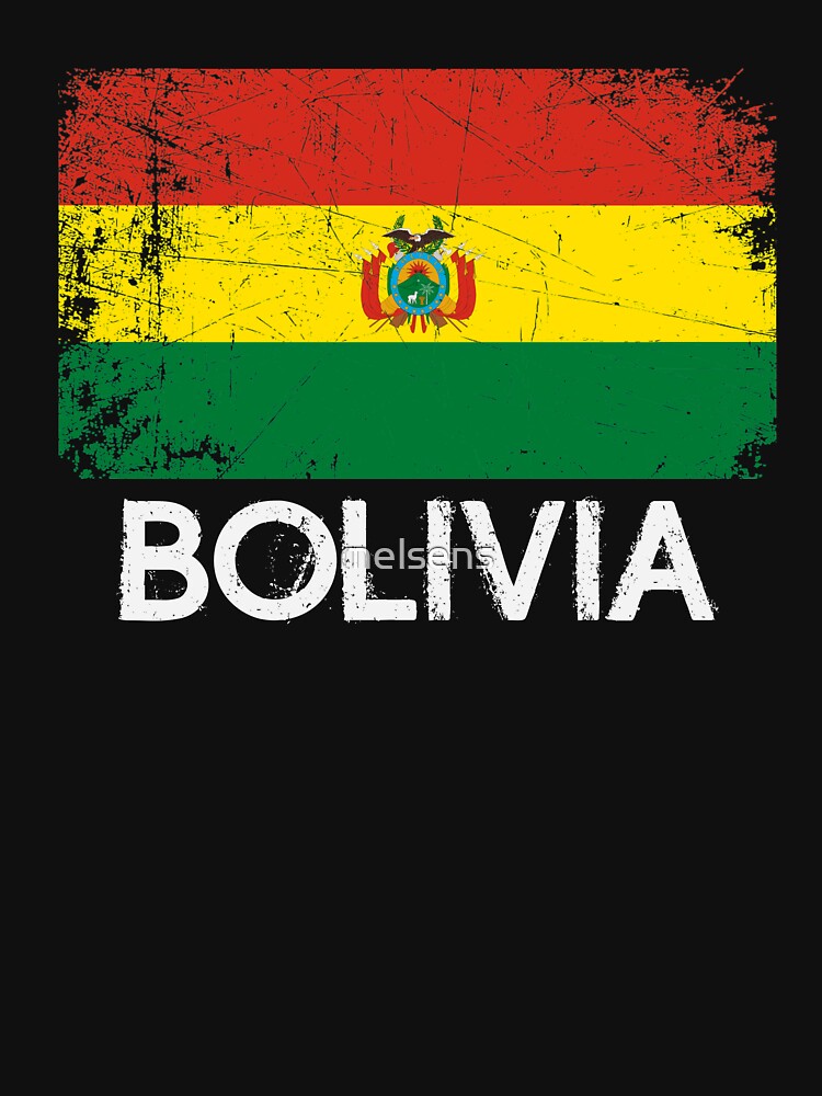 Bolivian Flag Design | Vintage Made In Bolivia Gift by melsens