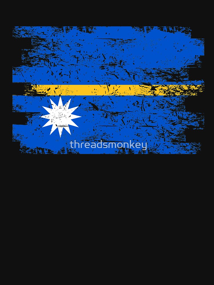 Nauru Shirt Gift Country Flag Patriotic Travel Oceania Light by threadsmonkey