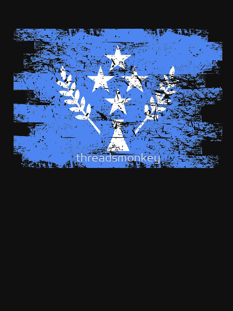 Kosrae Shirt Gift Country Flag Patriotic Travel Oceania Light by threadsmonkey