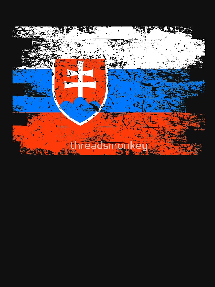 Slovakia Gift Country Flag Patriotic Travel Shirt Europe Light by threadsmonkey