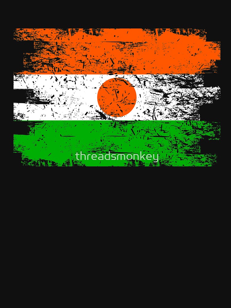 Niger Shirt Gift Country Flag Patriotic Travel Africa Light by threadsmonkey