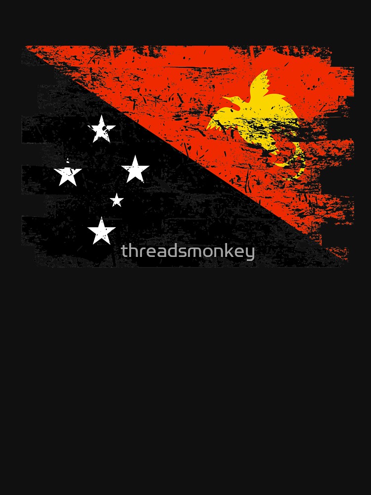 Papua New Guinea Shirt Gift Country Flag Patriotic Travel Oceania Light by threadsmonkey