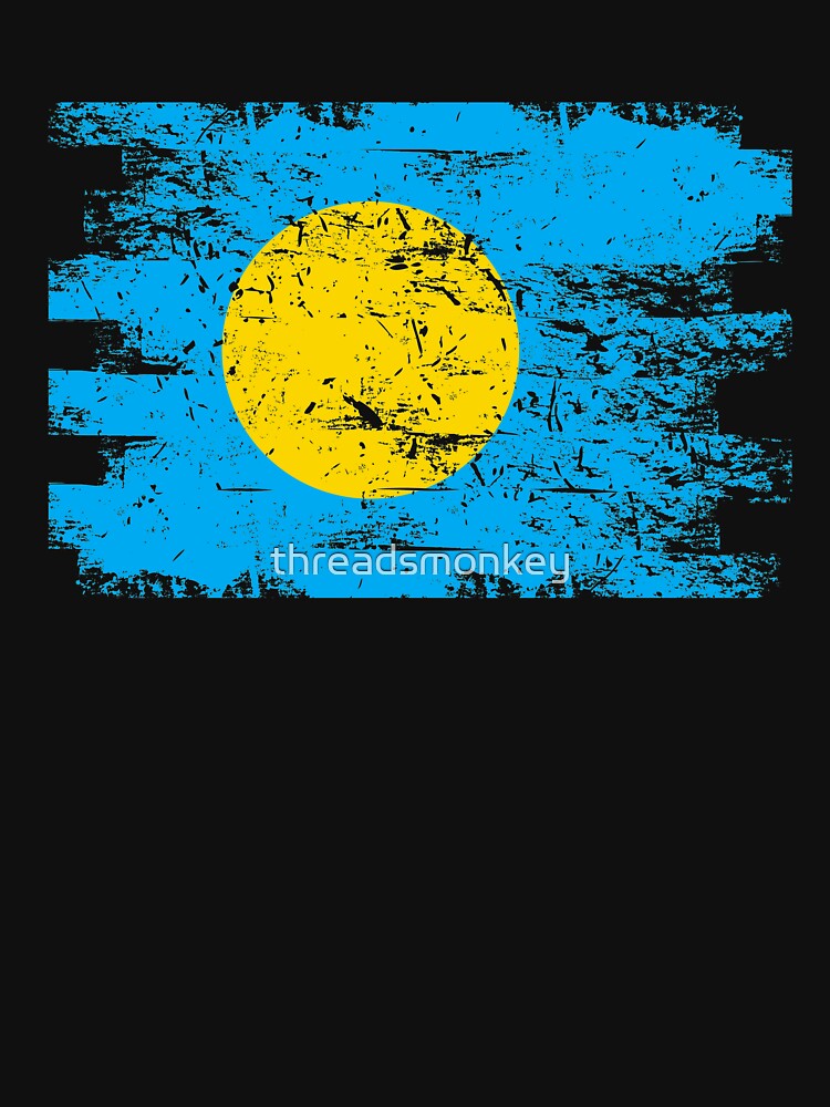 Palau Shirt Gift Country Flag Patriotic Travel Oceania Light by threadsmonkey