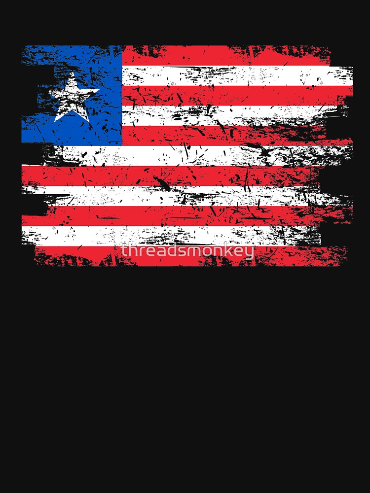 Liberia Shirt Gift Country Flag Patriotic Travel Africa Light by threadsmonkey