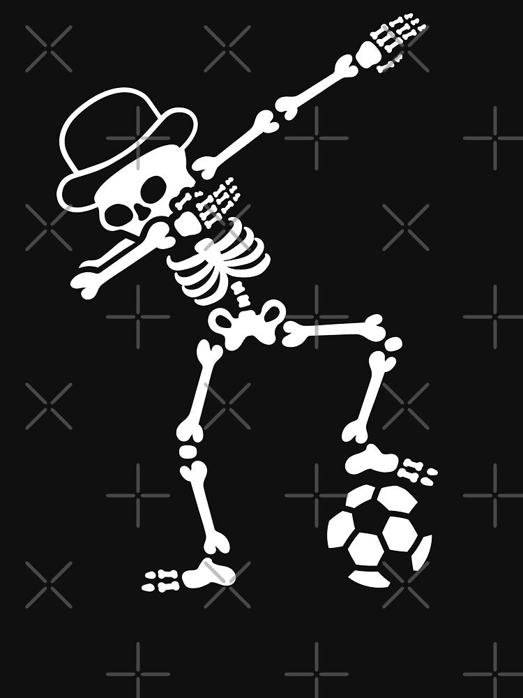 England dab dabbing skeleton soccer football by LaundryFactory