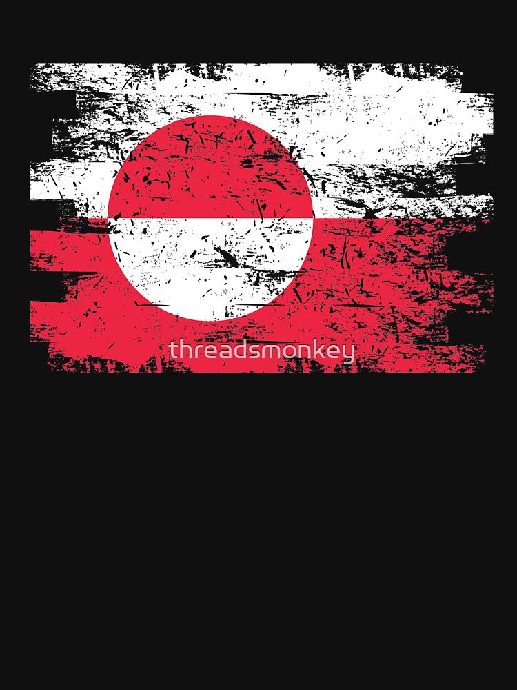 Greenland Flag Gift Country Patriotic Travel Shirt Americas Light by threadsmonkey