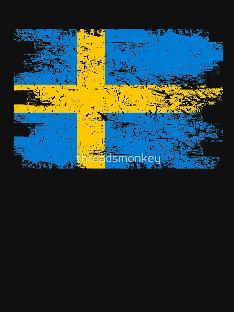 Sweden Gift Country Flag Patriotic Travel Shirt Europe Light by threadsmonkey