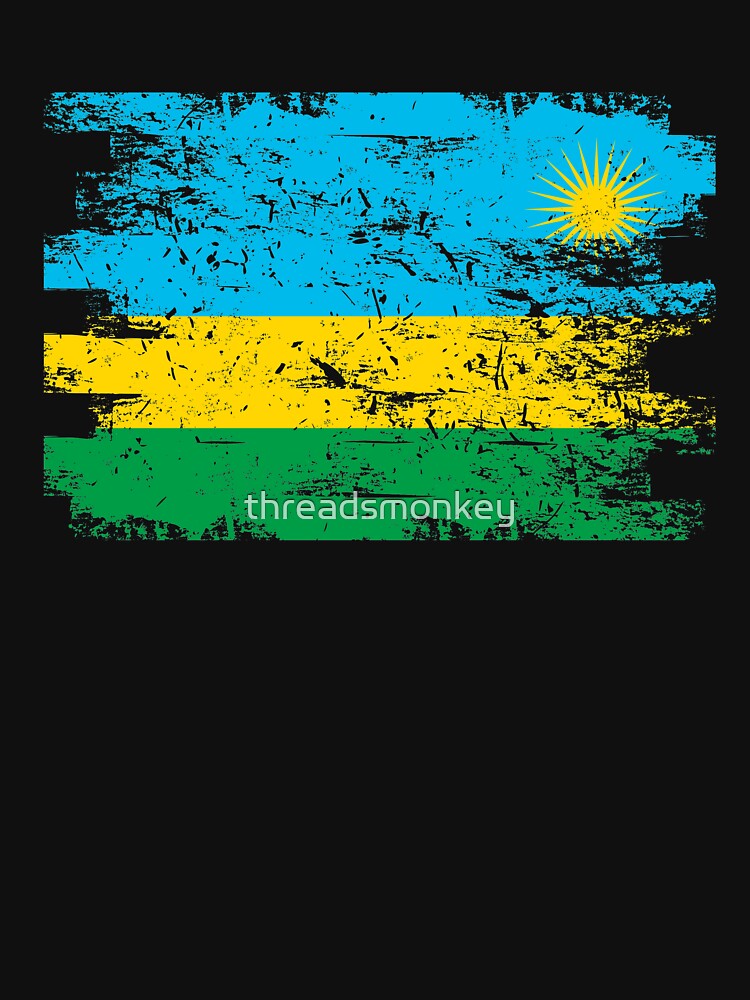 Rwanda Shirt Gift Country Flag Patriotic Travel Africa Light by threadsmonkey