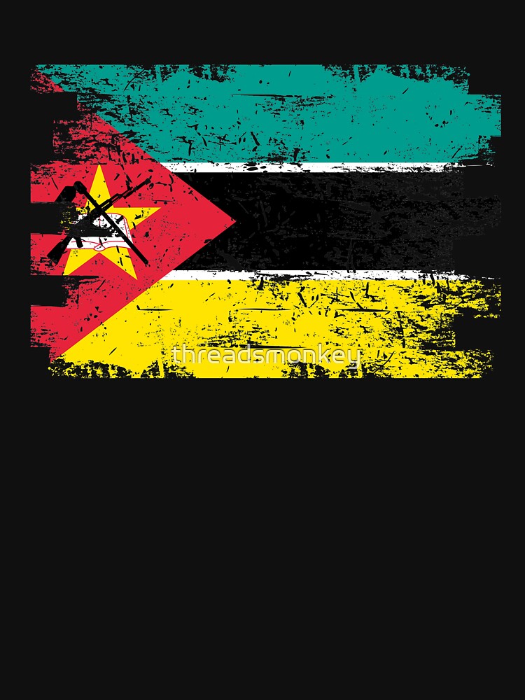 Mozambique Shirt Gift Country Flag Patriotic Travel Africa Light by threadsmonkey