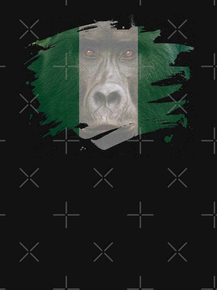 Nigeria Gorilla Flag by ockshirts