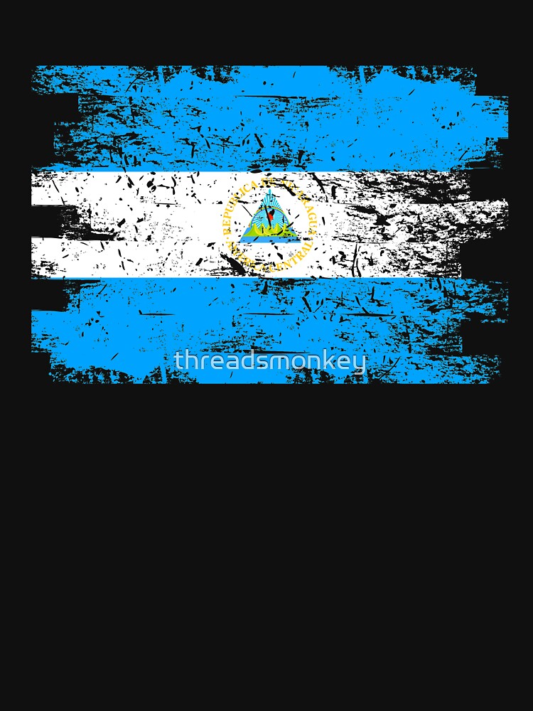 Nicaragua Flag Gift Country Patriotic Travel Shirt Americas Light by threadsmonkey