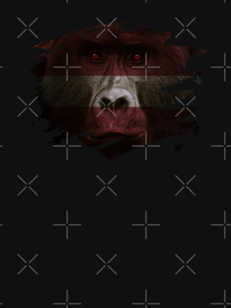 Latvia Gorilla Flag by ockshirts