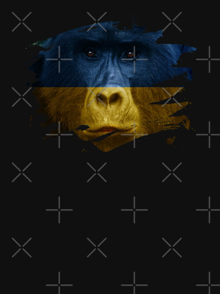 Ukraine Gorilla Flag by ockshirts