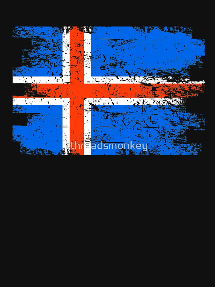 Iceland Gift Country Flag Patriotic Travel Shirt Europe Light by threadsmonkey