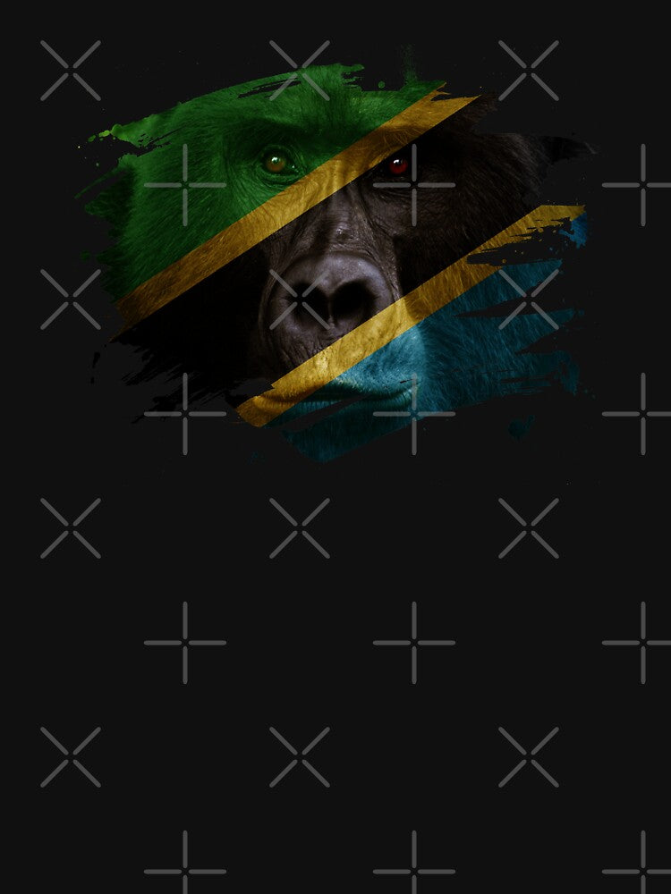 Tanzania Gorilla Flag by ockshirts