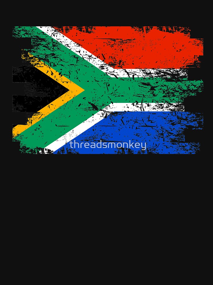 South Africa Shirt Gift Country Flag Patriotic Travel Africa Light by threadsmonkey