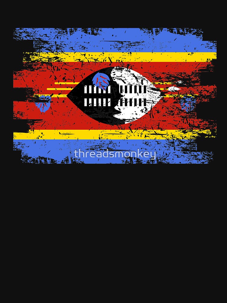 Swaziland Shirt Gift Country Flag Patriotic Travel Africa Light by threadsmonkey