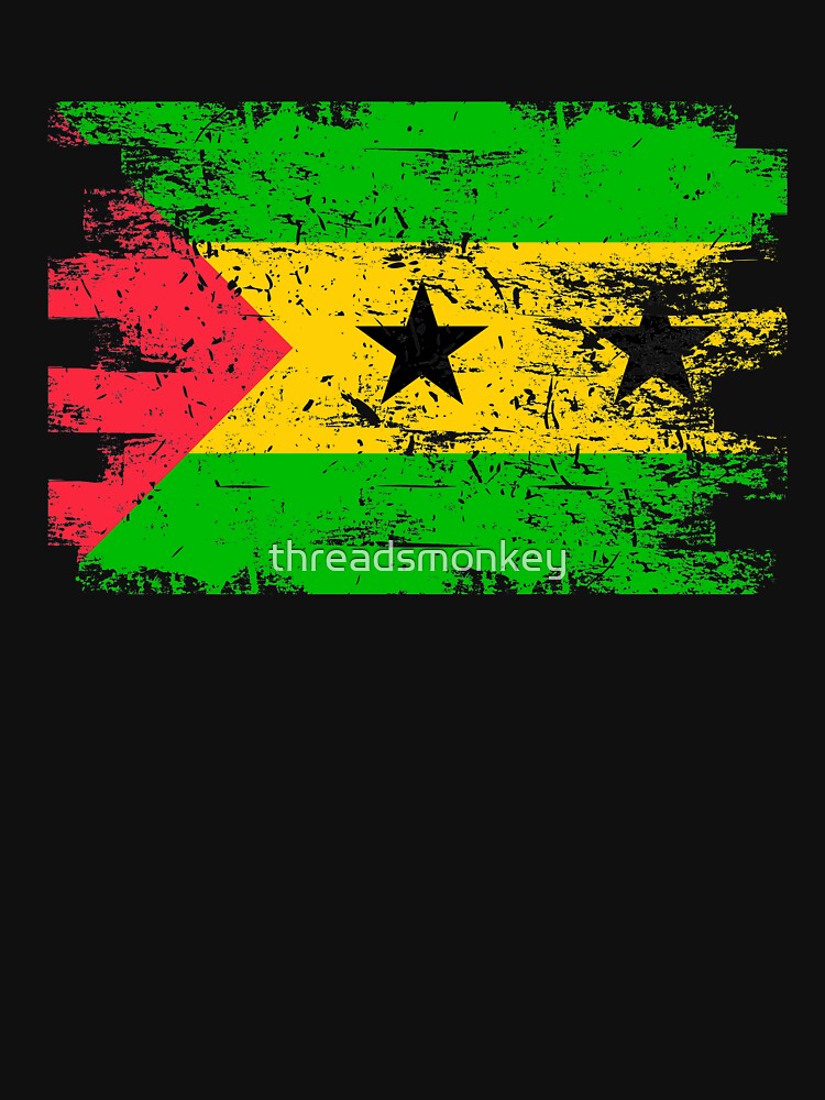 Sao Tome Principe Shirt Gift Country Flag Patriotic Travel Africa Light by threadsmonkey