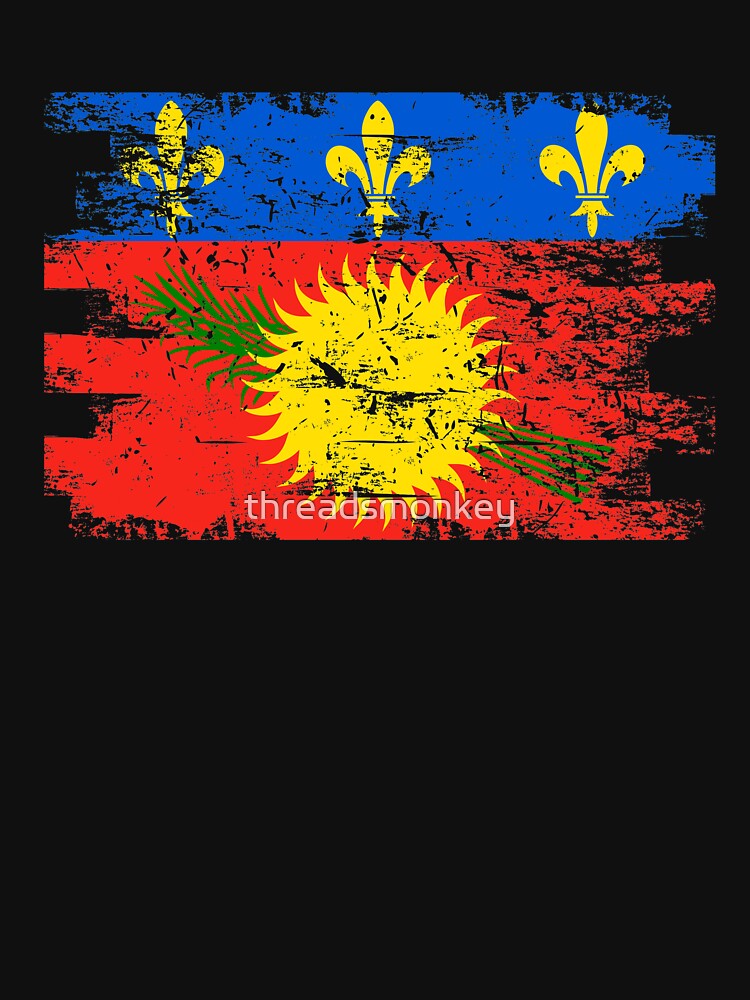 Guadeloupe Flag Gift Country Patriotic Travel Shirt Americas Light by threadsmonkey