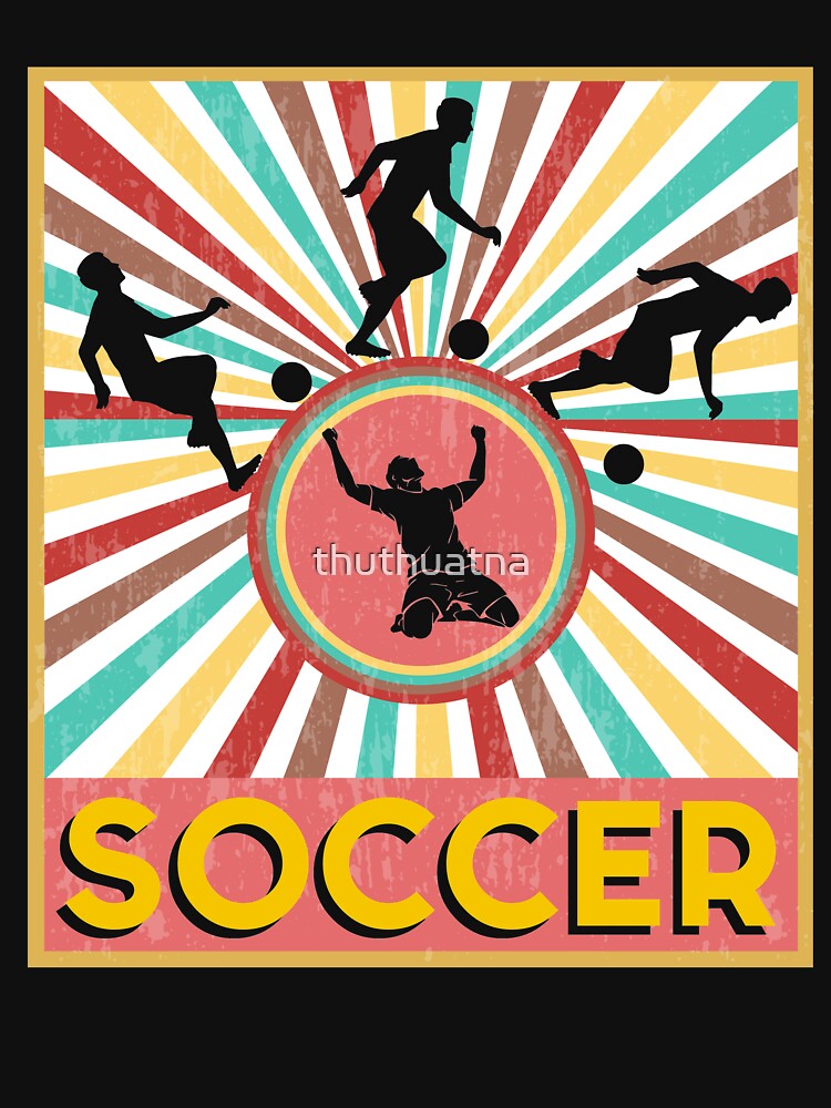 Retro Vintage 70s Style Soccer T Shirt by thuthuatna