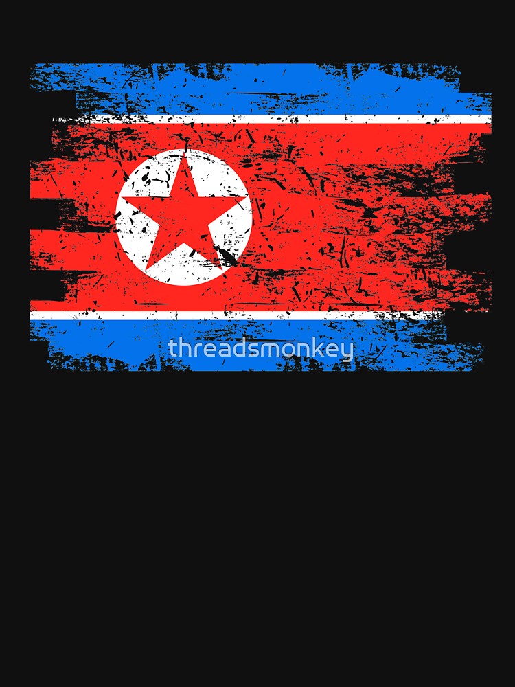 North Korea Shirt Gift Country Flag Patriotic Travel Asia Light by threadsmonkey