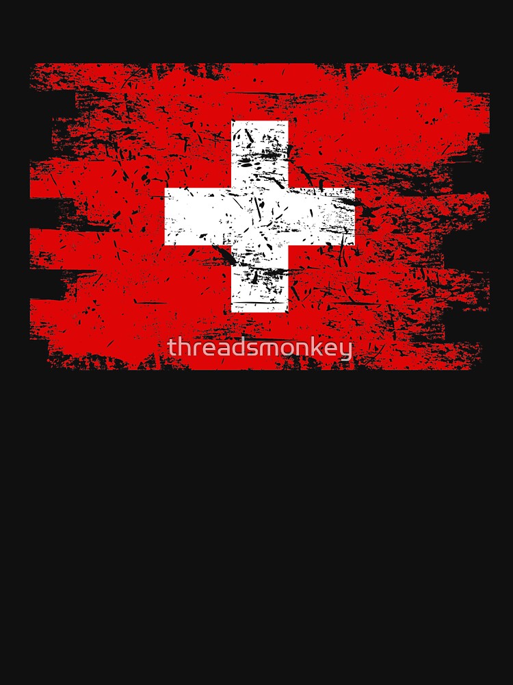 Switzerland Gift Country Flag Patriotic Travel Shirt Europe Light by threadsmonkey