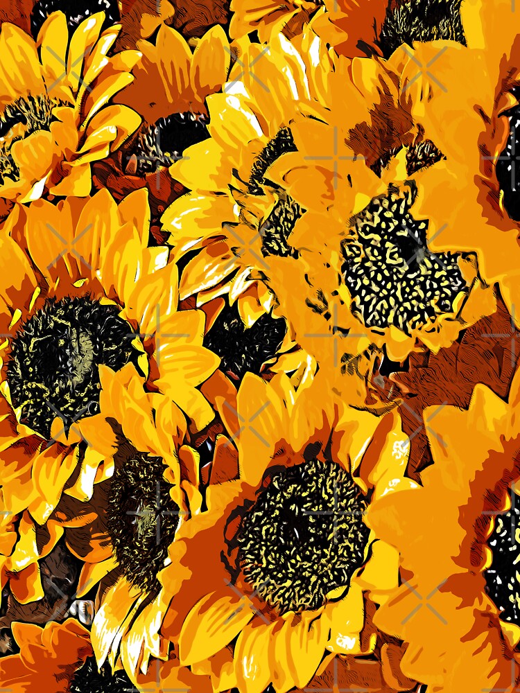 Sunflowers Flowers color art by artdragongift 15