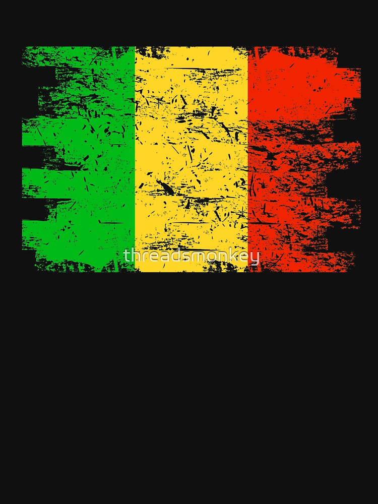Mali Shirt Gift Country Flag Patriotic Travel Africa Light by threadsmonkey