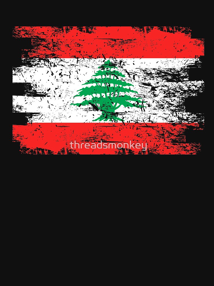 Lebanon Shirt Gift Country Flag Patriotic Travel Asia Light by threadsmonkey