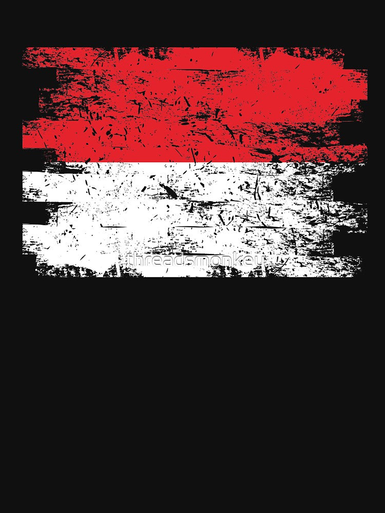 Indonesia Shirt Gift Country Flag Patriotic Travel Asia Light by threadsmonkey