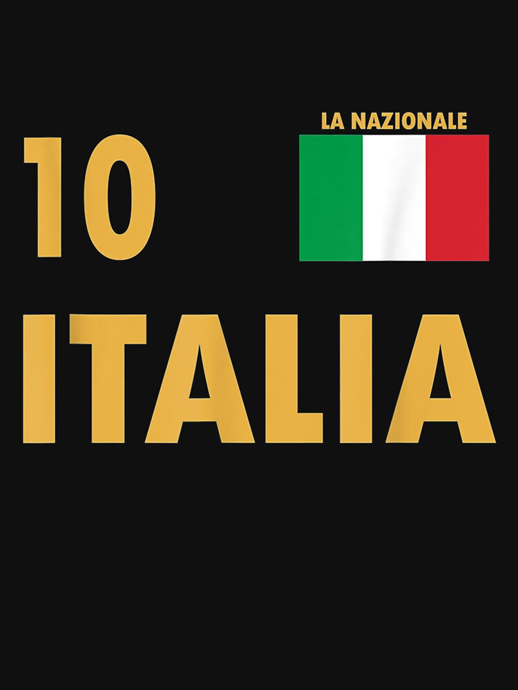 Italy National Football Team Jersey Style Soccer 10 Italia by Orsosaron